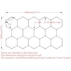 DIY Plug-in Hexagonal LED Ceiling Lights for Garage Detailing Lights and car Repair Shop Lights