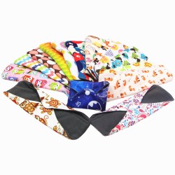 Asiali Reusable Cloth Menstrual Pad with Wings - Floral Pattern