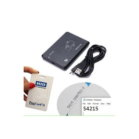 HID card reader HID card issuer USB port and driverless Working frequency 125KHz