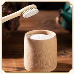 Green Salt and Roasted Hu Zhi Herbal Tooth Powder for Gum Care ผงยาสีฟันสมุนไพรจีนเกลือเขียวและหู่จื้อ(เผ่า)