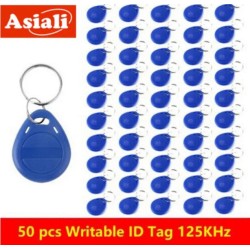 No.2 Tag 125khz writable rewrite T5577 RFID ID Keyfobs for rfid writer